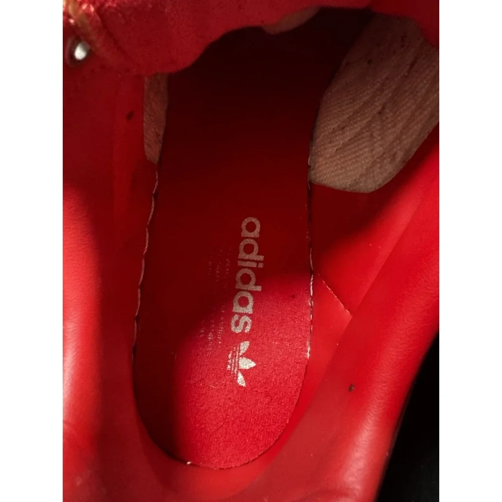 adidas Originals Top Ten Low FY2893 Red White Leather Sneakers Men's Size 12